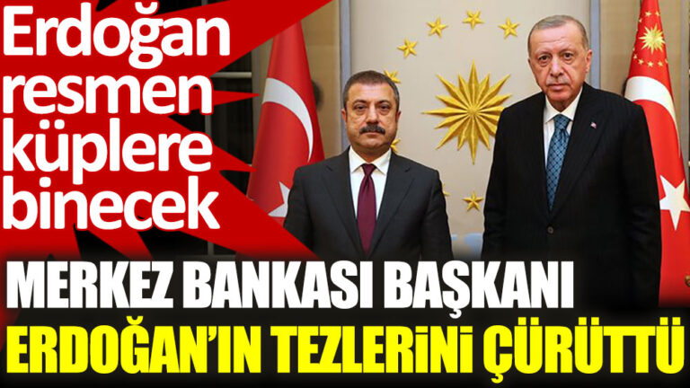 Merkez Bankası Başkanı Şahap Kavcıoğlu Erdoğan’ın tezlerini çürüttü