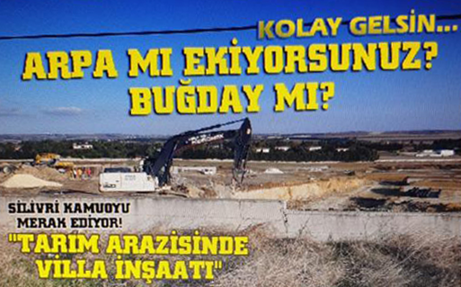 TARIM ARAZİSİNDE 78 VİLLALIK PROJE