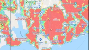 İstanbul kırmızıya büründü