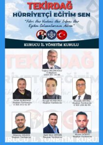 HÜRRİYETÇİ EĞİTİM SEN’İN TEKİRDAĞ İL BAŞKANI SELİMOĞLU