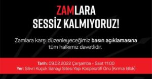 CHP Silivri: ZAMlara sessiz kalmıyoruz!