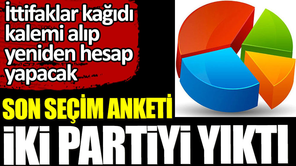 Son seçim anketi iki partiyi yıktı