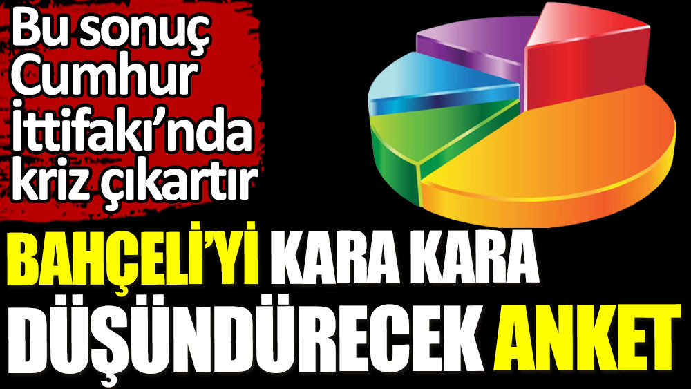 Bahçeli’yi kara kara düşündüren anket