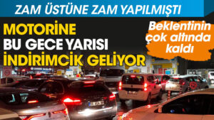 Motorine bu gece yarısı indirimcik geliyor