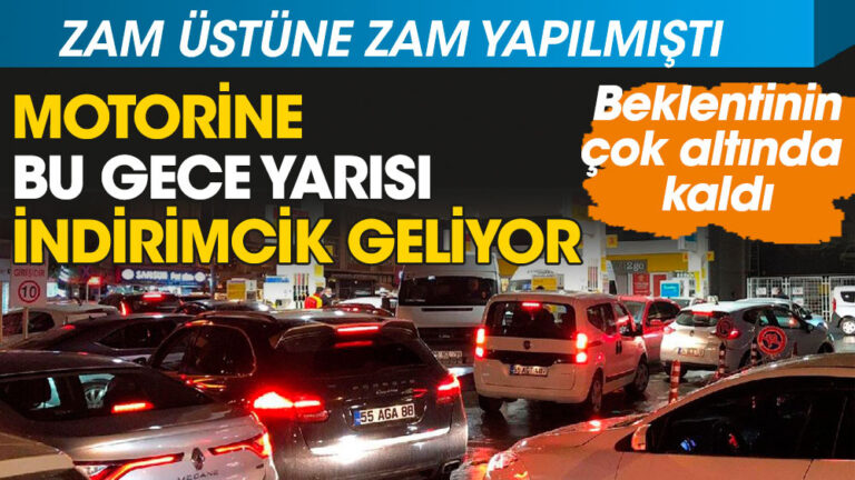 Motorine bu gece yarısı indirimcik geliyor