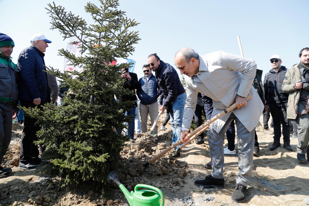 10 BİN FİDAN TOPRAK İLE BULUŞTU