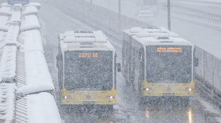 İstanbul’a yoğun kar uyarısı