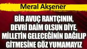 Meral Akşener canlı yayında açıklıyor