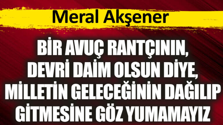 Meral Akşener canlı yayında açıklıyor
