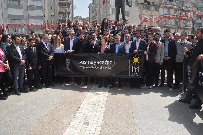 İyi Partililer, Alp Emeç’in tutuklanmasına Silivri’den tepki gösterdi
