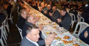 İlçe Protokolü Silivri Esnafı ile iftarda buluştu