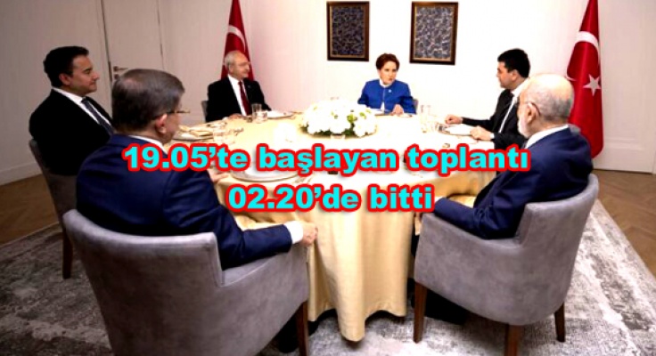 Altı liderden 10 maddelik açıklama