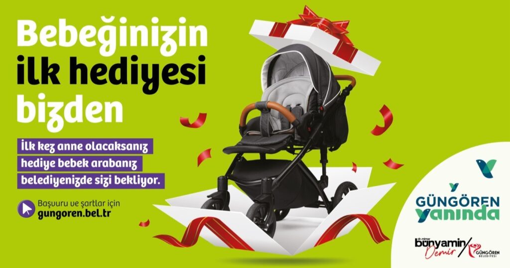 İlk Kez Anne Olanların Bebek Arabası Güngören Belediyesi’nden Hediye