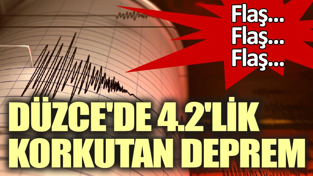 Son dakika. Düzce’de 4.2’lik korkutan deprem