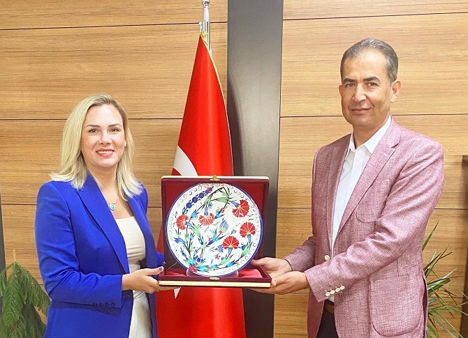 DİLEK YETKİN, ARTAR’I MAKAMINDA ZİYARET ETTİ