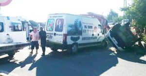 DEĞİRMENKÖY’DE TRAFİK KAZASI: 3 YARALI