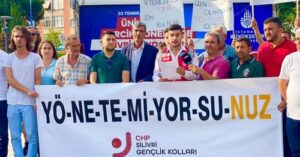 CHP SİLİVRİ İLÇE GENÇLİK KOLLARI KPSS SINAVLARININ İPTALİNE İLİŞKİN BASIN AÇIKLAMASI GERÇEKLEŞTİRDİ