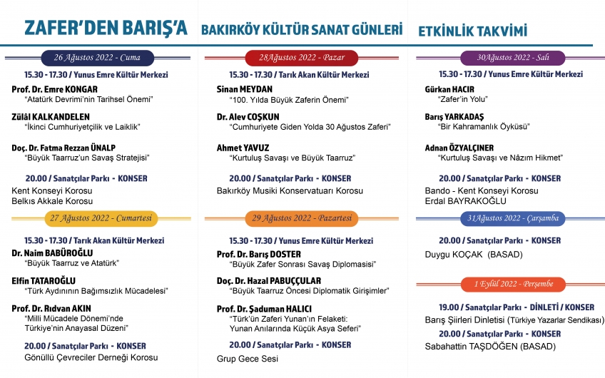 BÜYÜK ZAFERİN 100. YIL COŞKUSU BAKIRKÖY’DE