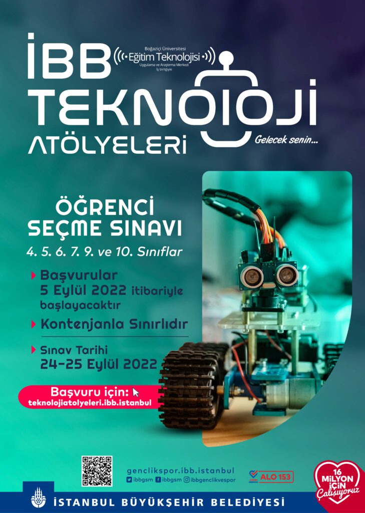 İBB TEKNOLOJİ ATÖLYELERİNE BAŞVURULAR BAŞLIYOR