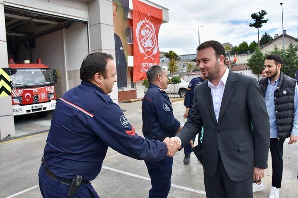 BOZOĞLU’NDAN, İTFAİYECİLERE ZİYARET