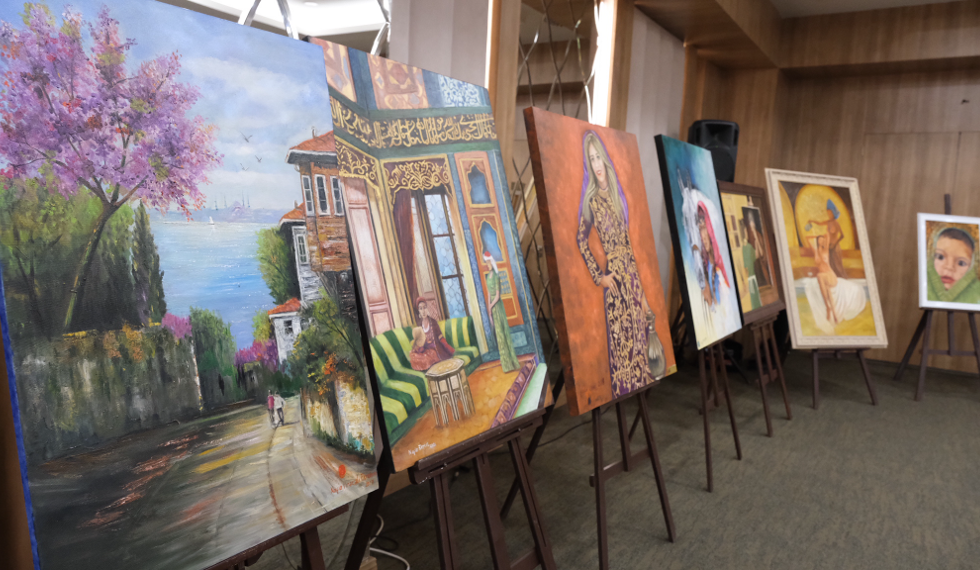 “Parmak İzi” resim sergisi sanatseverlerle buluştu