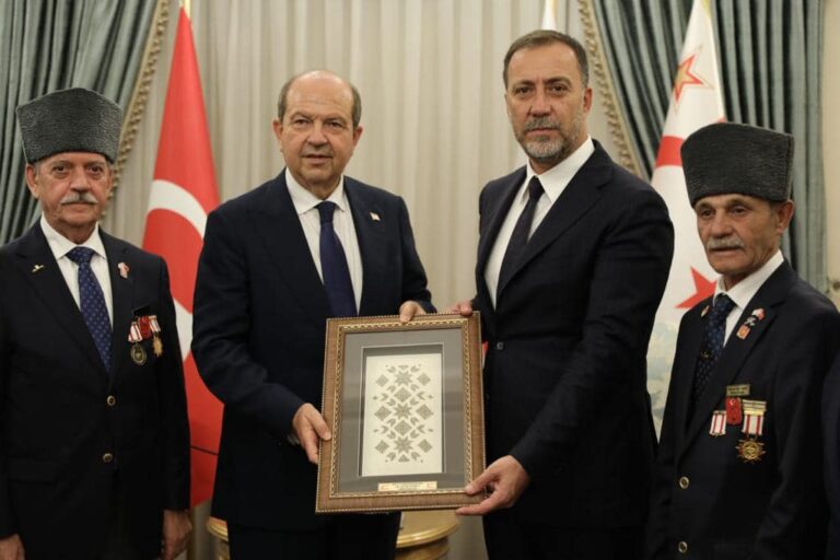 KKTC CUMHURBAŞKANI ERSİN TATAR, SİLİVRİ HEYETİNİ KABUL ETTİ.