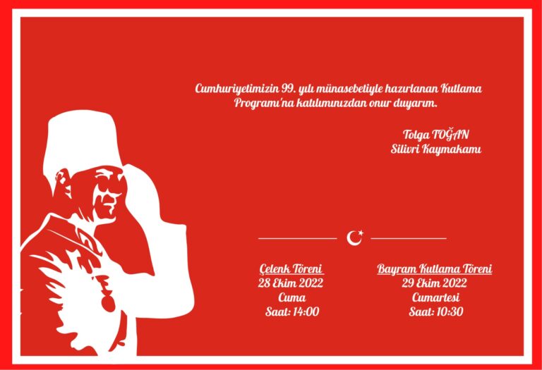 SİLİVRİ,29 EKİM PROGRAMI BELLİ OLDU