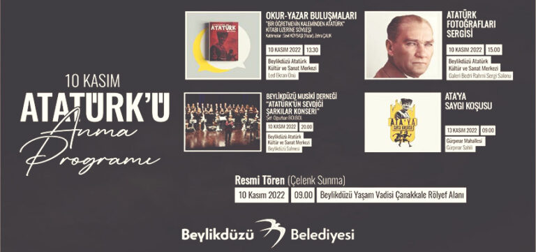 ULU ÖNDER ATATÜRK, 10 KASIM’DA BEYLİKDÜZÜ’NDE ANILACAK