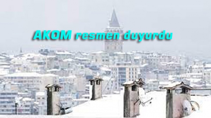 İstanbul’a kar geliyor