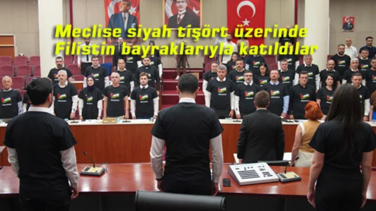 Avcılar Meclisi’nde Filistin’e destek eylemi