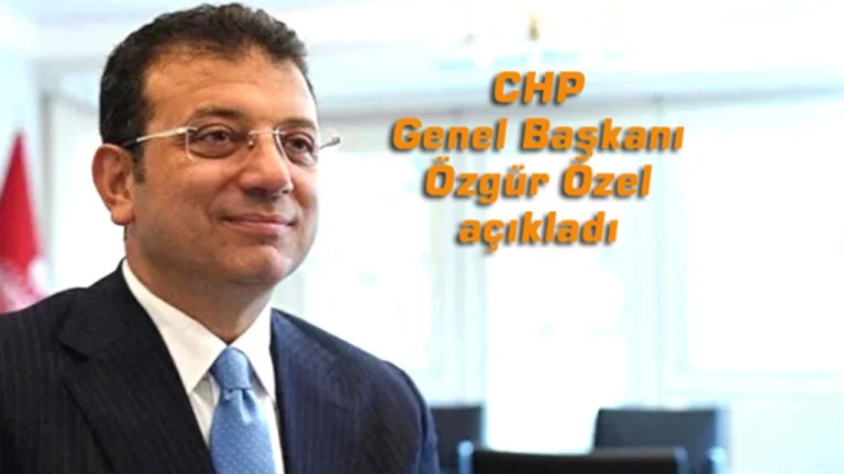 CHP’nin Belediyeler Birliği Adayı İmamoğlu