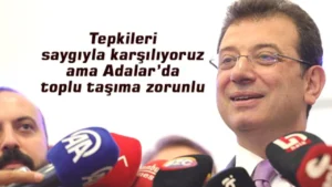 İmamoğlu:Adalar halkına sunum yapacağım