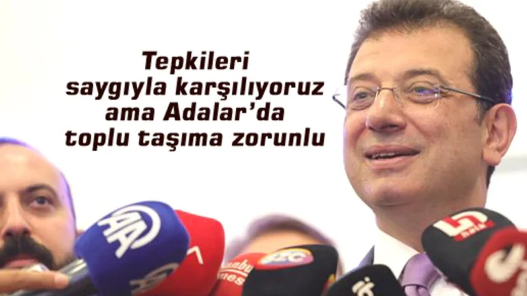 İmamoğlu:Adalar halkına sunum yapacağım