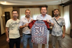 Başkan Balcıoğlu, Gazitepespor Başkanı ve Yönetim Kurulu Üyelerini Makamında Ağırladı