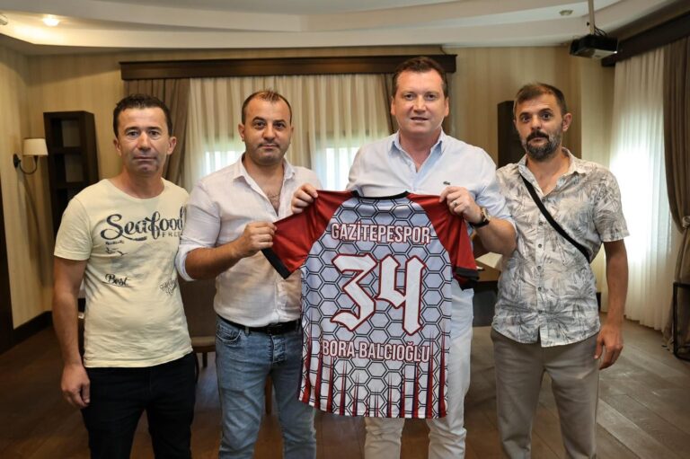 Başkan Balcıoğlu, Gazitepespor Başkanı ve Yönetim Kurulu Üyelerini Makamında Ağırladı