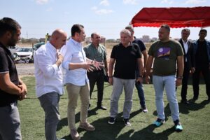 Başkan Balcıoğlu, 19. Kavaklı Yenici Mehmet Yağlı Güreşleri Öncesi Hazırlıkları İnceledi