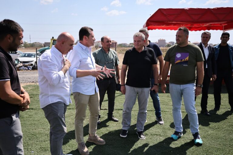 Başkan Balcıoğlu, 19. Kavaklı Yenici Mehmet Yağlı Güreşleri Öncesi Hazırlıkları İnceledi