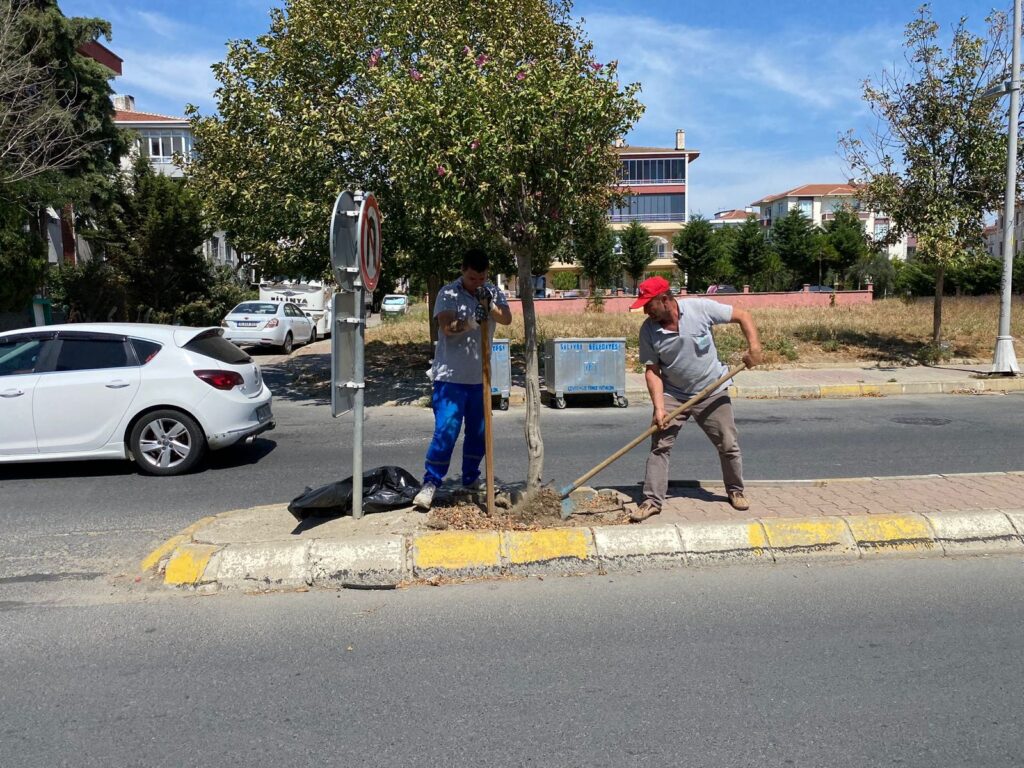 Silivri Belediyesi Yeşil Alanlarda Bakım Ve Onarım Çalışmalarını Sürdürüyor
