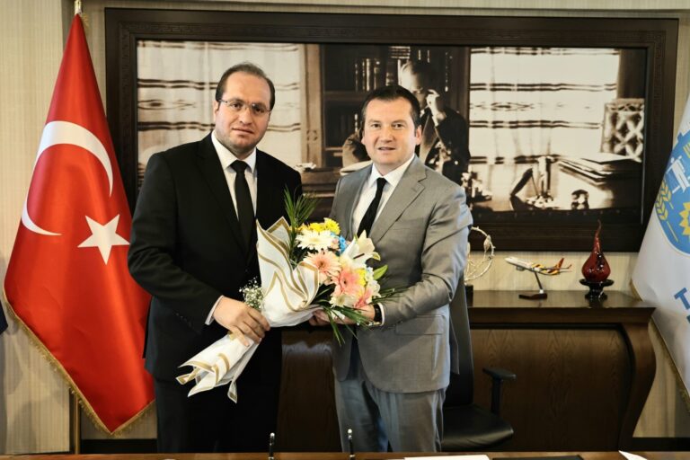 AK Parti İlçe Başkanı Ekrem Pamuk, Başkan Balcıoğlu’na İade-i Ziyarette Bulundu