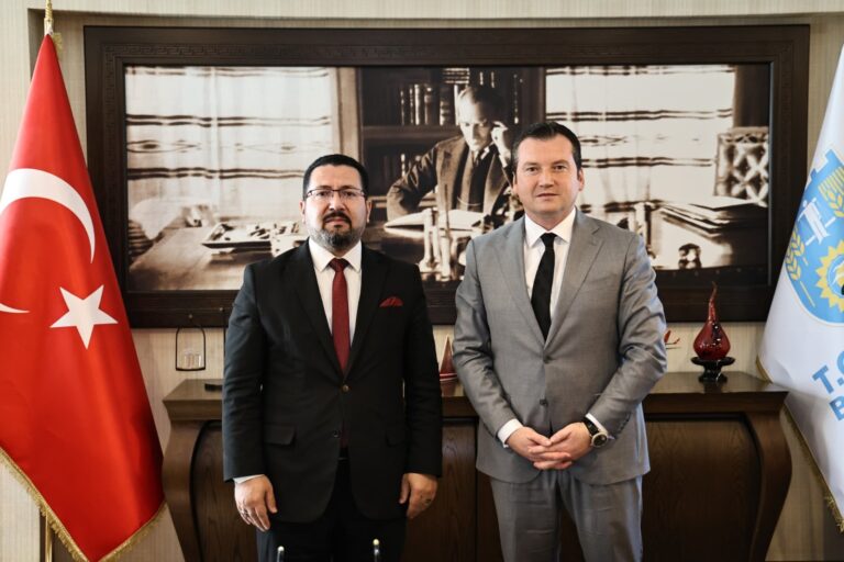 İlçe Milli Eğitim Müdürü İbrahim Hakkı Damat, Başkan Balcıoğlu’nu Ziyaret Etti