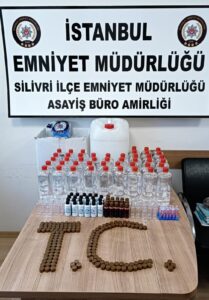SİLİVRİ EMNİYETİNDEN KAÇAK ALKOL BASKINI