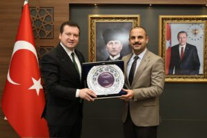 Başkan Balcıoğlu, Çatalca Kaymakamı Erdoğan Turan Ermiş’i Ziyaret Etti