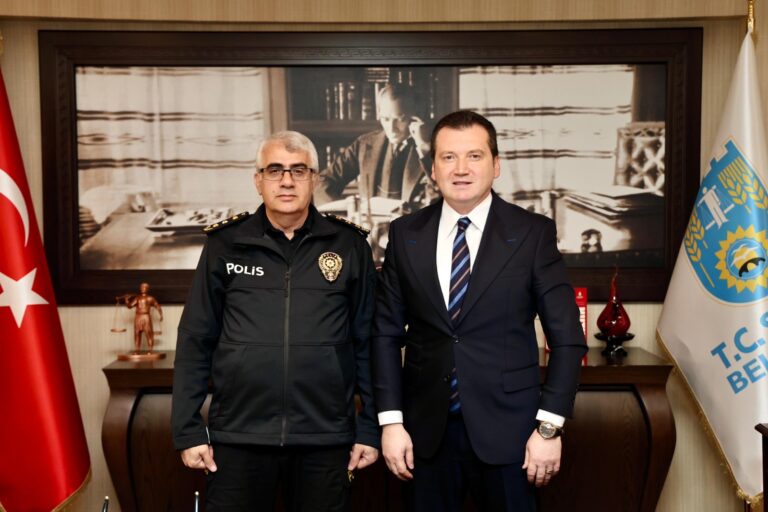 Başkan Balcıoğlu, İlçe Emniyet Müdürü Ali Osman Turhan’ı Makamında Ağırladı
