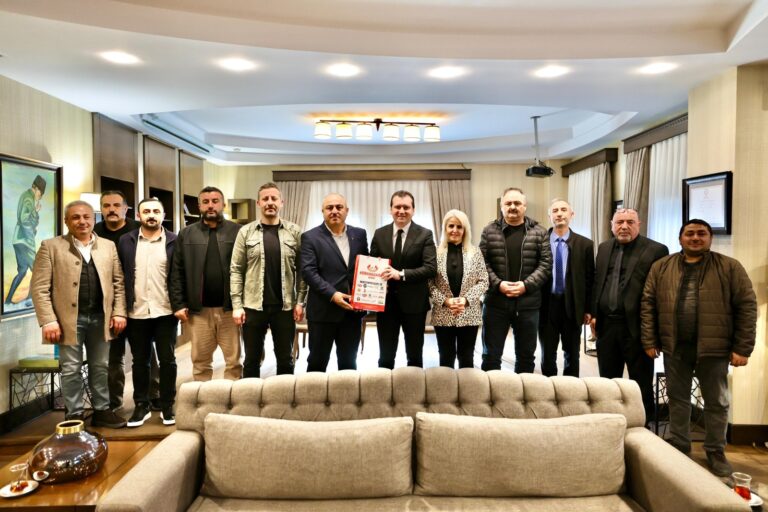 Başkan Balcıoğlu, Harun Çalışkan’ı Misafir Etti