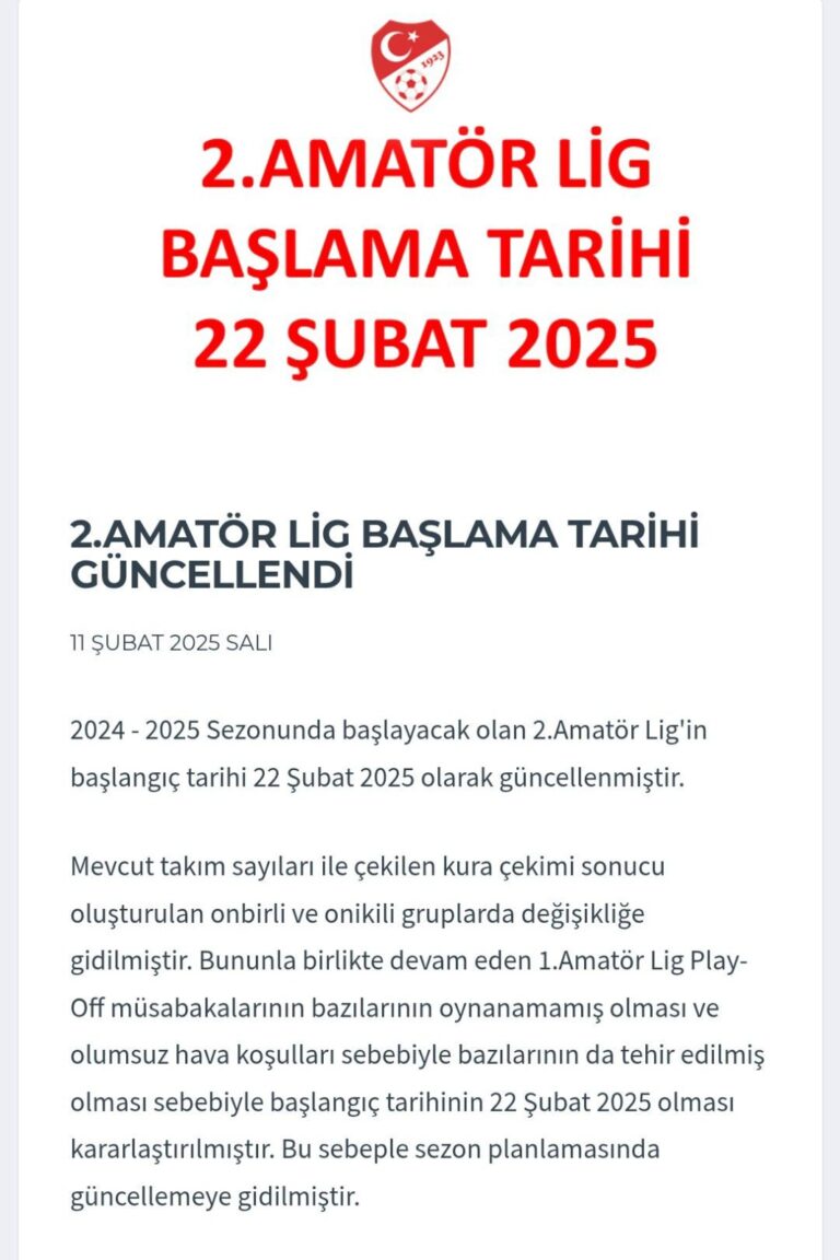 SON DAKİKA 2. AMATÖR KÜME KURA ÇEKİMİ ÇATALCA’DA