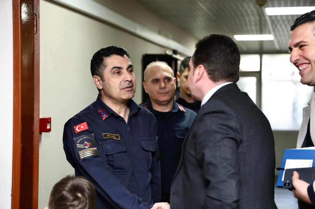 Başkan Balcıoğlu, Cezaevi Tabur Komutanı Ergün Çoban’ı Ziyaret Etti