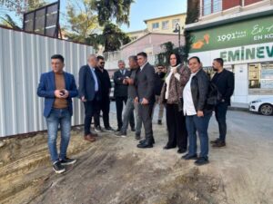 BARLAS ANAOKULU İNŞAATINI İNCELEDİ