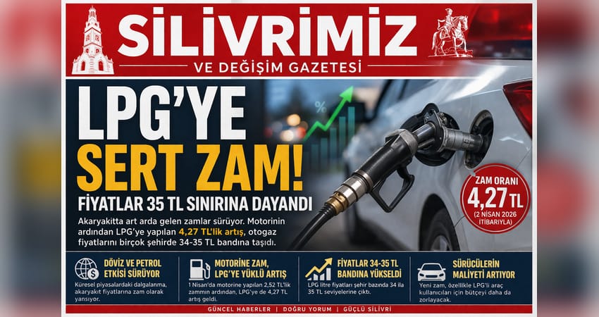 LPG’ye Sert Zam: Fiyatlar 35 TL Sınırına Dayandı