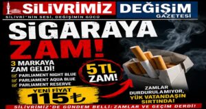 Sigaraya Yeni Zam: 3 Parliament Grubunda Fiyat 115 TL’ye Yükseldi