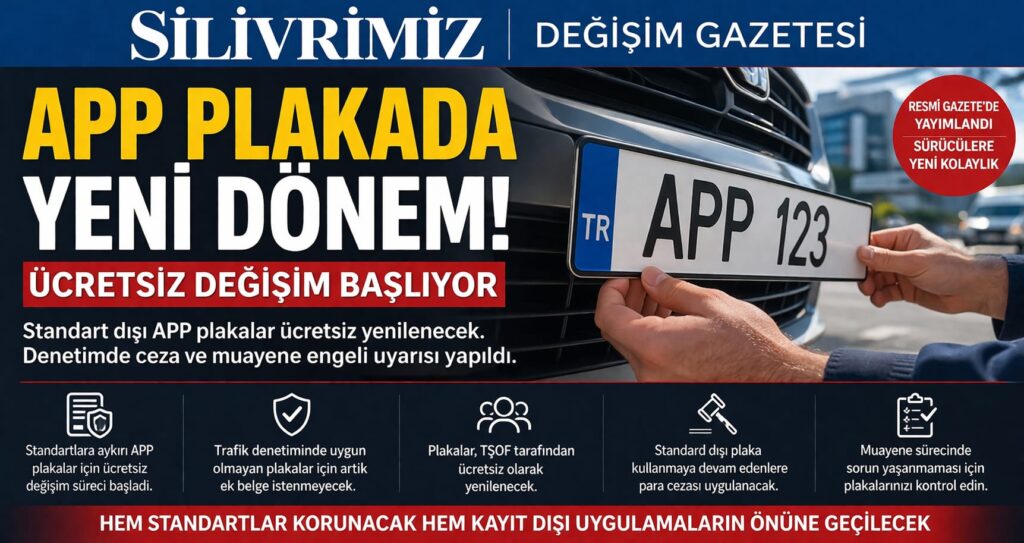 APP Plakada Yeni Dönem: Standart Dışı Plakalar Ücretsiz Yenilenecek